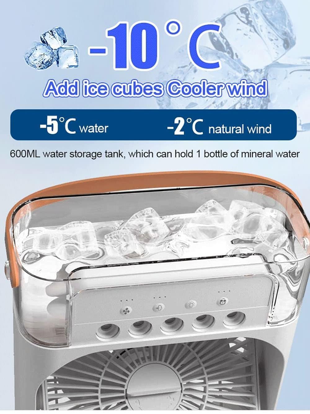 Portable USB Air Conditioner & Humidifier Fan